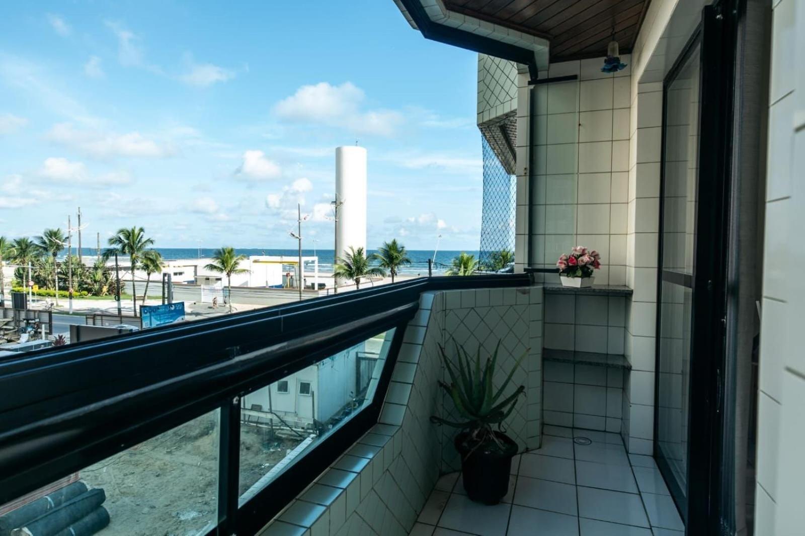 Frente Vista Mar Com Varanda Wi Fi 300Mbps E 10M Da Praia Da Tupi - Estacionamento Gratuito Πράια Γκράντε Εξωτερικό φωτογραφία
